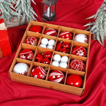 Christmas Ball Set Christmas Tree Colored Ball Hanging Accessories Electroplated Ball Festival Decoration Ball Mixed Gift Box