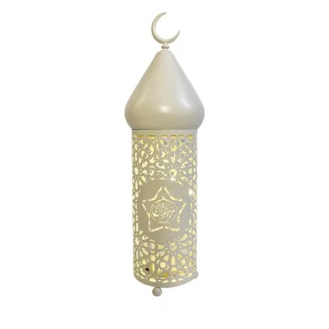 Iron Art Storm Lantern Ramadan Festive Home Atmosphere Lantern Decorative Led Lights Ornaments