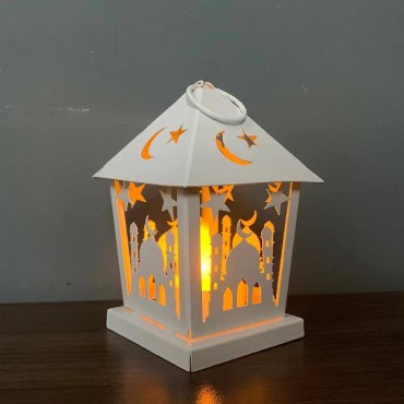 Mini Ramadan Festival Decoration For Home Led Wind Lantern Ornament Eid Al Adha Muslim Party Islamic Kareem Eid Mubarak Decor