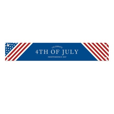 Factory Direct Sale American Fourth of July Banner High quality 300*50cm banners Decorations for Party