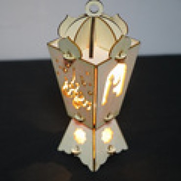 arabic ramadan wind lantern festival eid decorations glowing decorations wooden pendulum