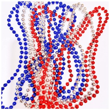 Wholesale Fourth of July Necklace Gorgeous Independence Day Party Bead Chain for Party Decorations