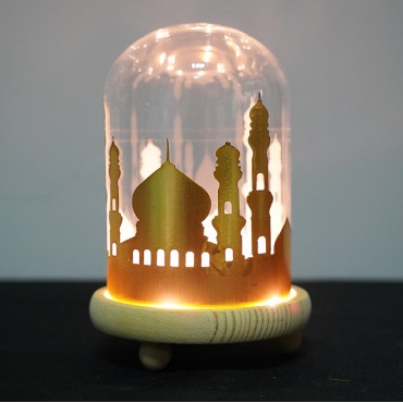 Muslim Islamic Optical Atmosphere Night Decoration Eid Mbarak Ramadan LED Light Table Lamp