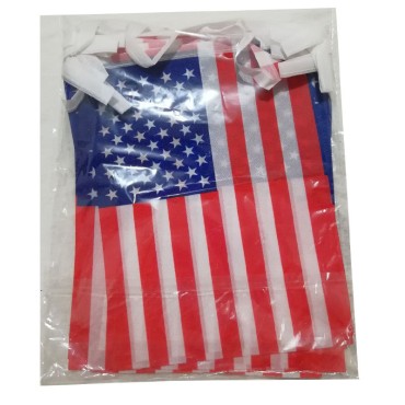 New Design Polyester Fabric Bunting Decorative US Independence Day National flag for Party Decorations