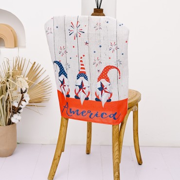 4th of July Decor Independence Day Exquisite Cloth Chair Cover for Home Decorations