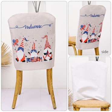 4th of July Decor Independence Day Exquisite Cloth Chair Cover for Home Decorations