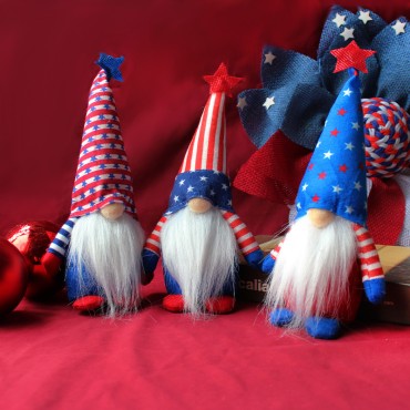 Wholesale Independence Day Dolls Home Decoration Standing No-face Toys Festival Decorations for Kids