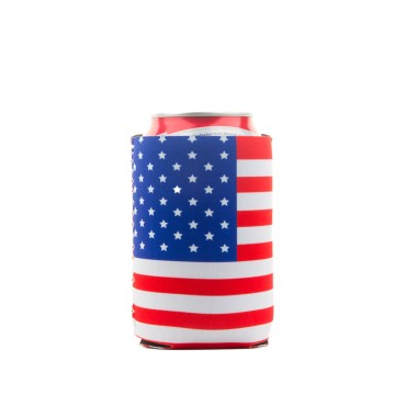 Factory Direct Independence Day Wine Bottle Cover Keep Warm Ring-pull can cover for Party Decor