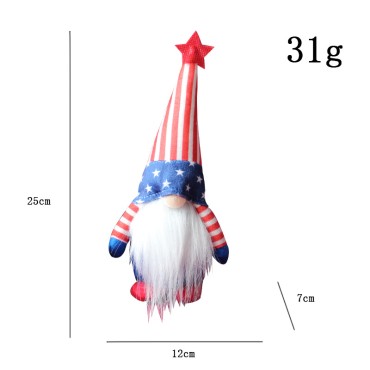 Wholesale Independence Day Dolls Home Decoration Standing No-face Toys Festival Decorations for Kids