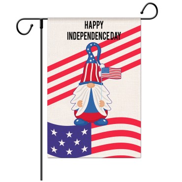 Creative New Design American Independence Day Decorative Flag Sloid Durable Colorful flags for Garden Decoration