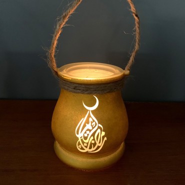 Eid Mubarak Muslim Festival Decorated Led Lights Combination Wall Candlestick  Ramadan Kreem Night Lamp Night Lights