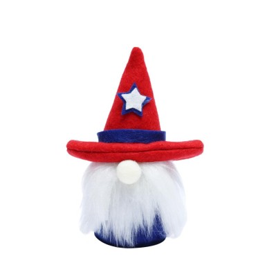 Creative American Independence Day Cute Faceless Old Man Doll with Wizard Hat Rudolph Home Decoration