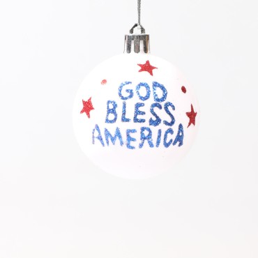 Holiday Decoration Plastic Ball For Fourth Of July Decoration Christmas Props Hand-Painted Ball Set