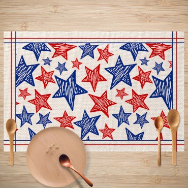 Decorative placemat Independence Day New Design Solid Tablecloth Party Oil-proof Stain-proof Placemats