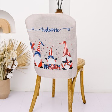 4th of July Decor Independence Day Exquisite Cloth Chair Cover for Home Decorations