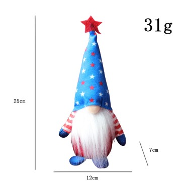 Wholesale Independence Day Dolls Home Decoration Standing No-face Toys Festival Decorations for Kids