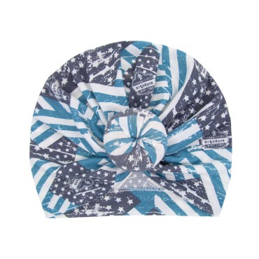 Wholesale New Lovely Baby Turban Headband Cute Independence Day Infant Baby Beanie Hat