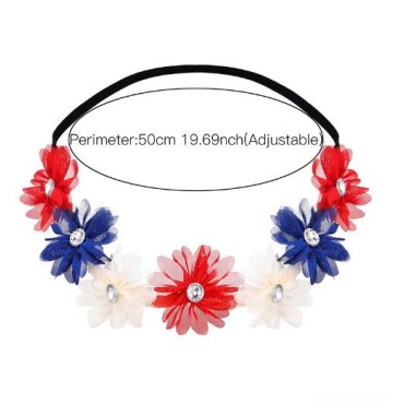 Hot sale Independence Day photo props seven-piece set glasses hairband sticker and other decorative set