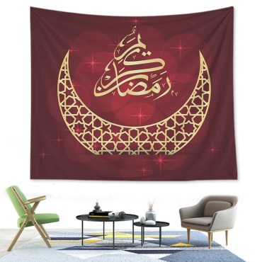 73*95cm Living Room decoration Wall Tapestry   Fireplace Hanging Eid Mubarak Backdrop Wall Tapestry