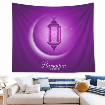 73*95cm Ramadan thin Background Decoration Eid Mubarak Decoration Islamic Muslim Party Wall Tapestry Cloth