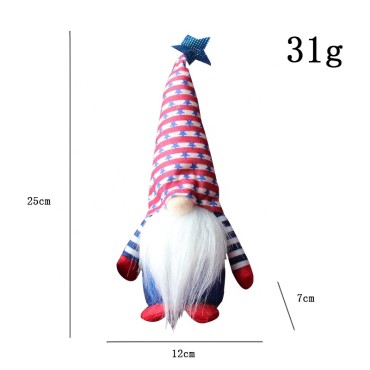 Wholesale Independence Day Dolls Home Decoration Standing No-face Toys Festival Decorations for Kids