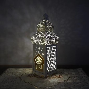 2022 New Arrival Led Ramadan Lanterns Eid Festival Decorative Crafts Ornaments Middle Eastern Lanterns Iron Wind Lanterns