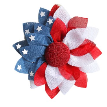 Decoration Independence Day Wreath Hanging on Door American National Flag Red White Blue Star Garland