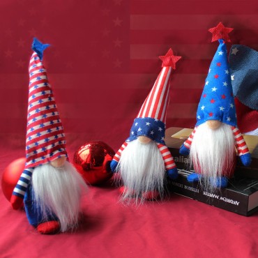 Wholesale Independence Day Dolls Home Decoration Standing No-face Toys Festival Decorations for Kids