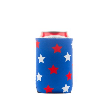 Factory Direct Independence Day Wine Bottle Cover Keep Warm Ring-pull can cover for Party Decor