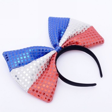 Hot sale Independence Day photo props seven-piece set glasses hairband sticker and other decorative set