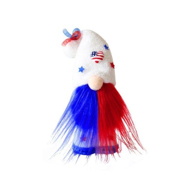 New Design Independence Day Decorative Dolls  Forest Mustache  Old Dwarf Doll No-face Toy  Decorations for Festival Gift