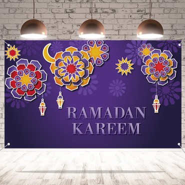 Islamic Ramadan Tapestry Decoration Cloth Muslim Wall Background Cloth Eid Moon Print Hanging Cloth For Bedroom Decorations