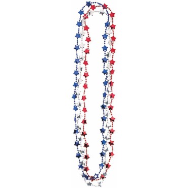 Wholesale Fourth of July Necklace Gorgeous Independence Day Party Bead Chain for Party Decorations