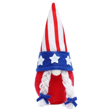 American Independence Day Cute Doll Faceless Old Man with High Hat Rudolph Home Toy Decorations