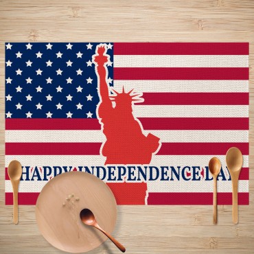 Decorative placemat Independence Day New Design Solid Tablecloth Party Oil-proof Stain-proof Placemats