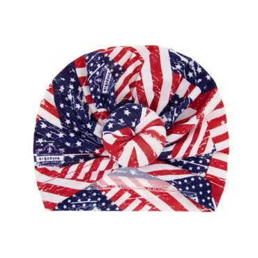 Wholesale New Lovely Baby Turban Headband Cute Independence Day Infant Baby Beanie Hat