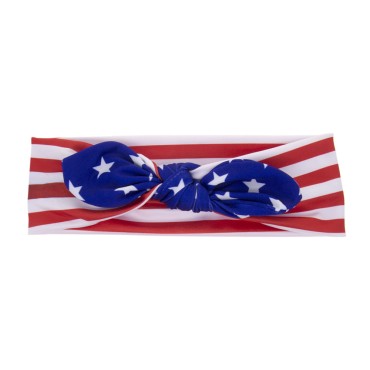 Wholesale new design Independence Day Headband for Adults and Kids National Day Rabbit ears Hair Accessories