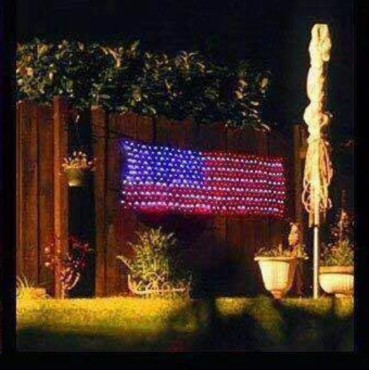 Super Bright LED American Flag lights Independence Day July 4th Decorative  Light