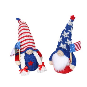 Wholesale No face Forest old man Doll Decoration Independence Day Plush Toys for Holiday Gift