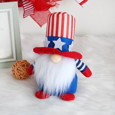 Wholesale No face Forest old man Doll Decoration Independence Day Plush Toys for Holiday Gift