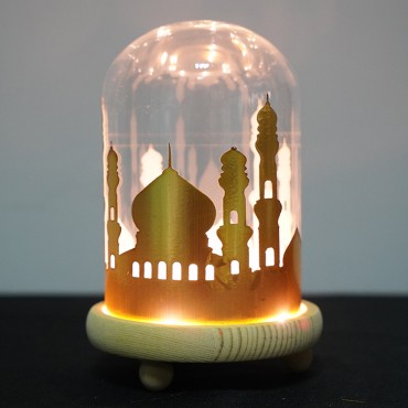 Muslim Islamic Optical Atmosphere Night Decoration Eid Mbarak Ramadan LED Light Table Lamp