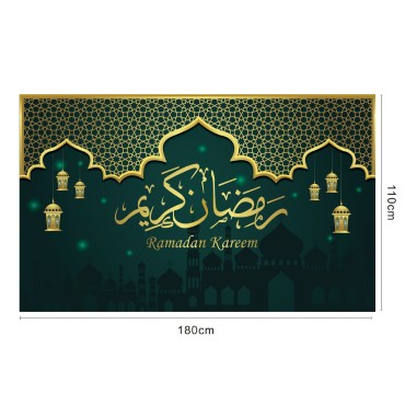 Islamic Ramadan Tapestry Decoration Cloth Muslim Wall Background Cloth Eid Moon Print Hanging Cloth For Bedroom Decorations