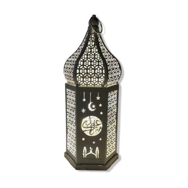 Eid Festival Storm Lantern Hang Led Lamp Decorative Ramadan Iron Ornaments