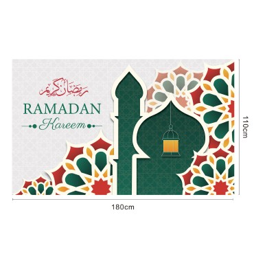 Islamic Ramadan Tapestry Decoration Cloth Muslim Wall Background Cloth Eid Moon Print Hanging Cloth For Bedroom Decorations