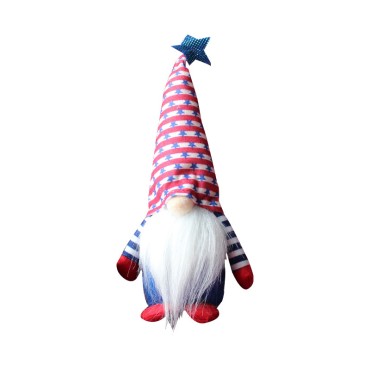 Wholesale No face Forest old man Doll Decoration Independence Day Plush Toys for Holiday Gift