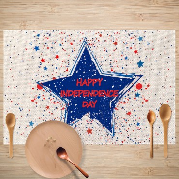 Decorative placemat Independence Day New Design Solid Tablecloth Party Oil-proof Stain-proof Placemats