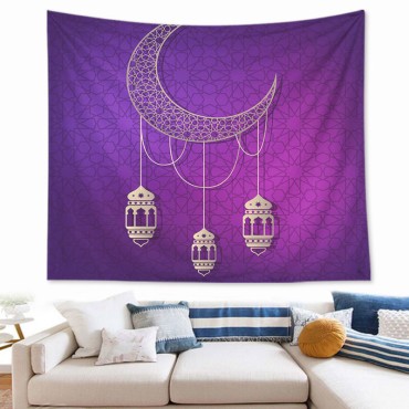 73*95cm Ramadan thin Background Decoration Eid Mubarak Decoration Islamic Muslim Party Wall Tapestry Cloth