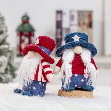 Decoration Wholesale Independence Day Party Supplies No-face Toy Beautiful Cute Old Dwarf Dolls with small hat