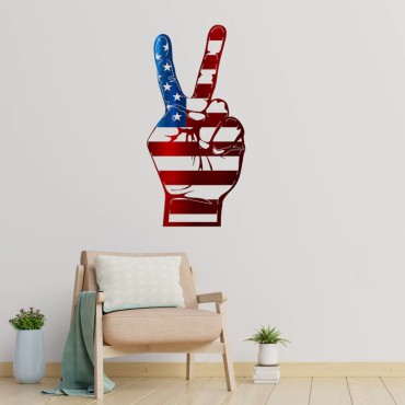 Metal Wall Art Independence Day Decorations New Design Home Iron Art decoration for Indoor