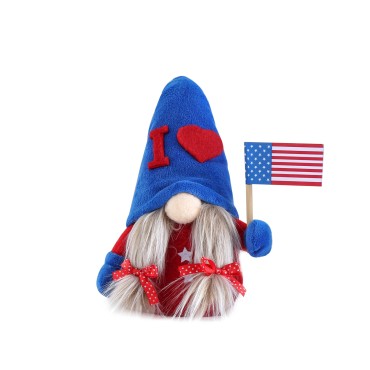 New Design Independence Day Decorative Sitting Dolls Old Dwarf Household Decorations Stuffed Toy for Kids Gift